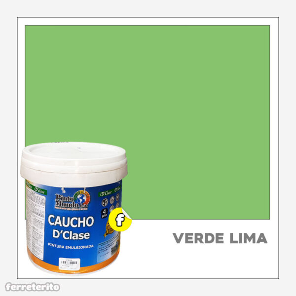 Pintura Caucho Cuñete 4 GL Verde Lima DClase PINTO MUNDO