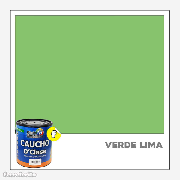 Pintura Caucho Galon Verde Lima DClase PINTO MUNDO
