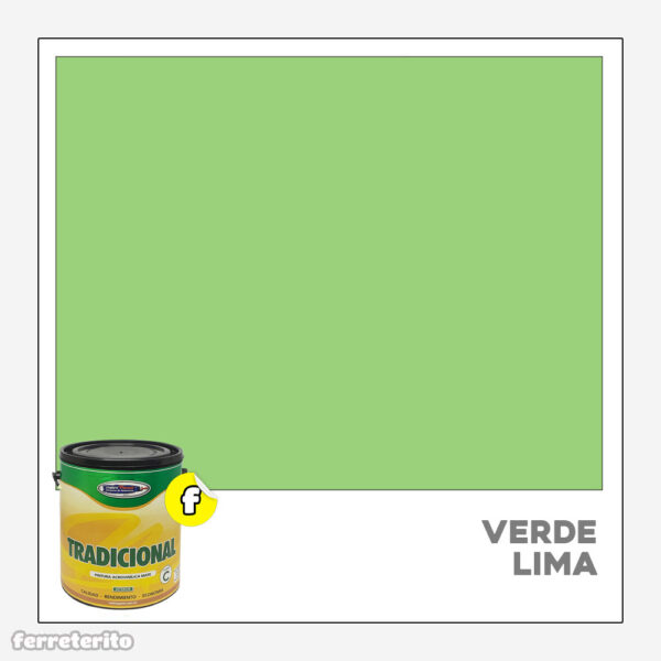 Pintura Caucho Galon VERDE LIMA Tradicional METROPAINT