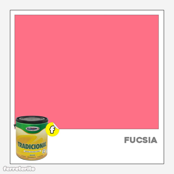 Pintura Caucho Galon FUCSIA Tradicional METROPAINT