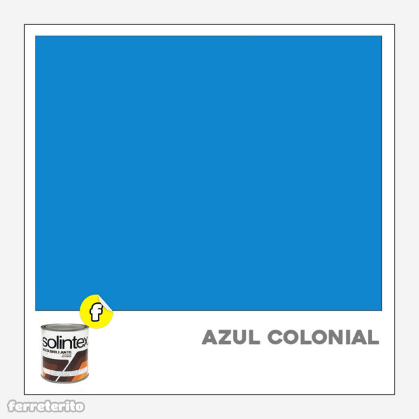 Pintura Esmalte 1/4 Azul Colonial SOLINTEX