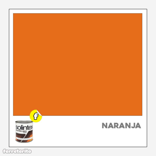 Pintura Esmalte 1/4 Naranja SOLINTEX