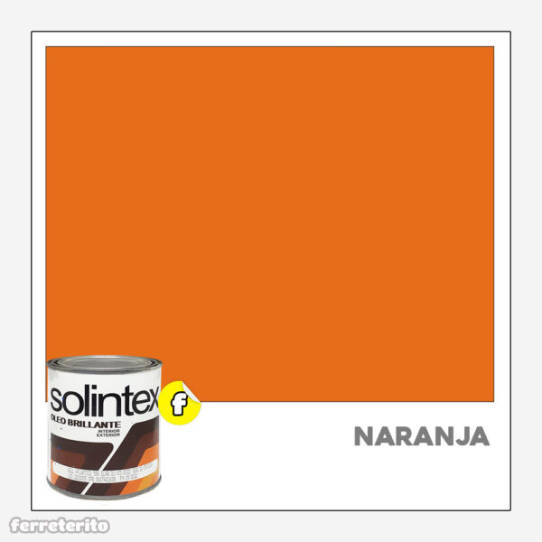 Pintura Esmalte Galon Naranja SOLINTEX