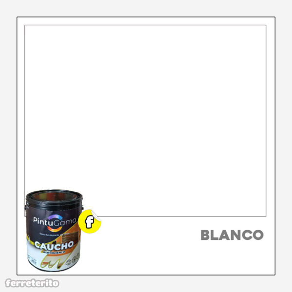 Pintura Caucho Galon BLANCO Rendimiento PINTUGAMA
