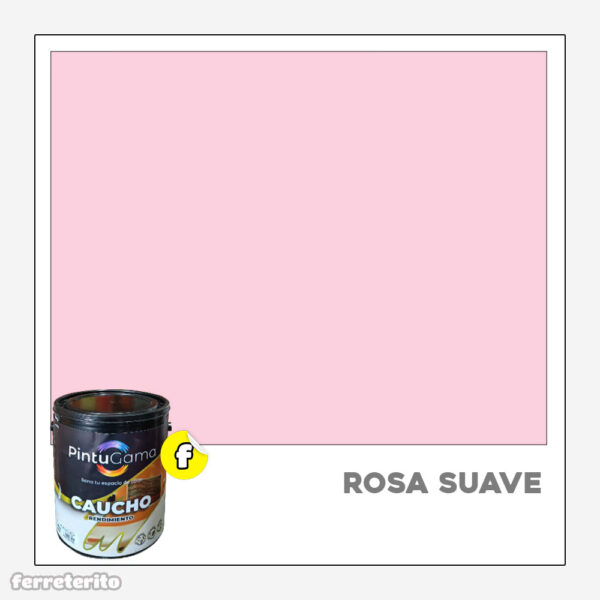 Pintura Caucho Galon ROSA SUAVE Rendimiento PINTUGAMA