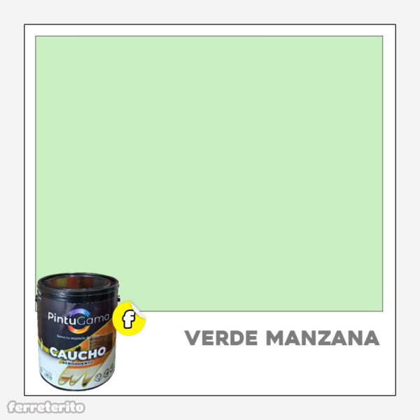Pintura Caucho Galon VERDE MANZANA Premiun Durabilidad PINTUGAMA