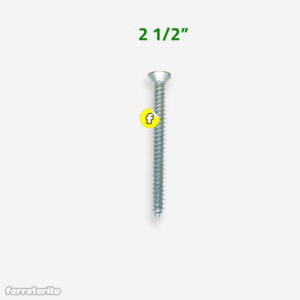Tornillo Autorroscante Cabeza Plana Zincado 2″