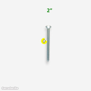 Tornillo Autorroscante Cabeza Plana Zincado 2"