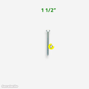 Tornillo Autorroscante Cabeza Plana Zincado 1 1/2″