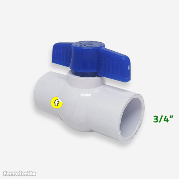Llave de Paso PVC 3/4″ AF para Pegar