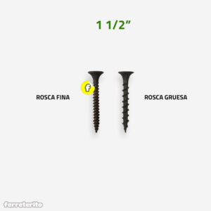 Tornillo Drywall 1 1/2″ (6 Unidades)