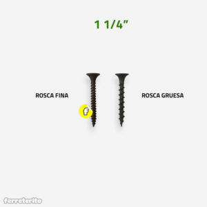 Tornillo Drywall 1 1/4″ (8 Unidades)