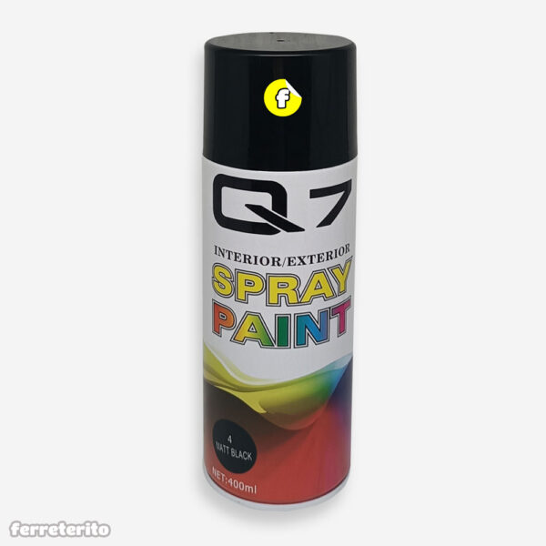 Pintura Spray Negro Mate Q7