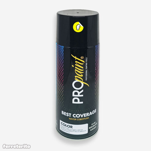 Pintura Spray Negro Brillante PROPAINT