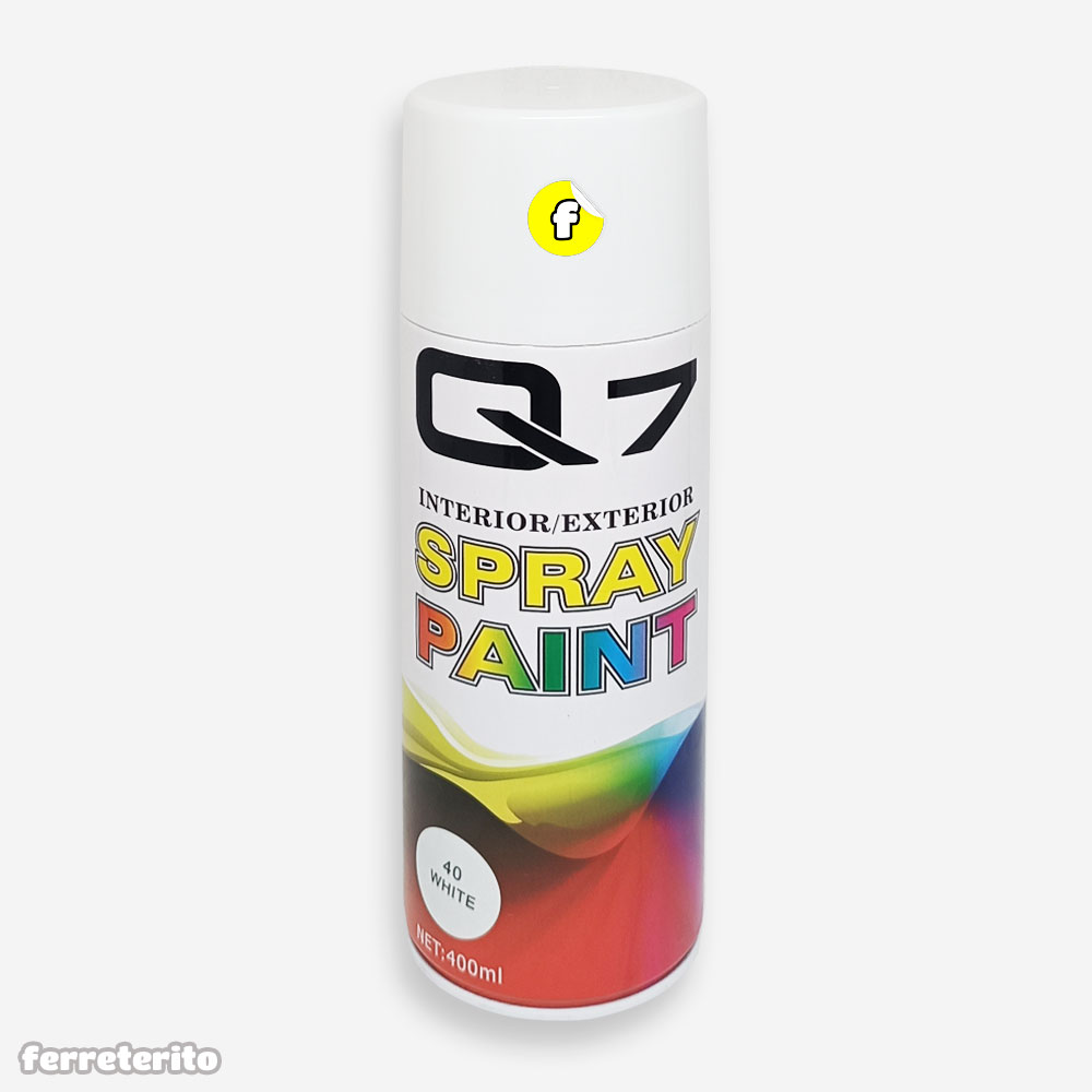 Pintura Spray Blanco Brillante Q7 - Ferreterito Margarita