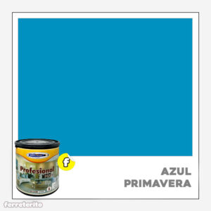 Pintura Caucho [1 Galon] AZUL PRIMAVERA Profesional Mate METROPAINT (Clase B)