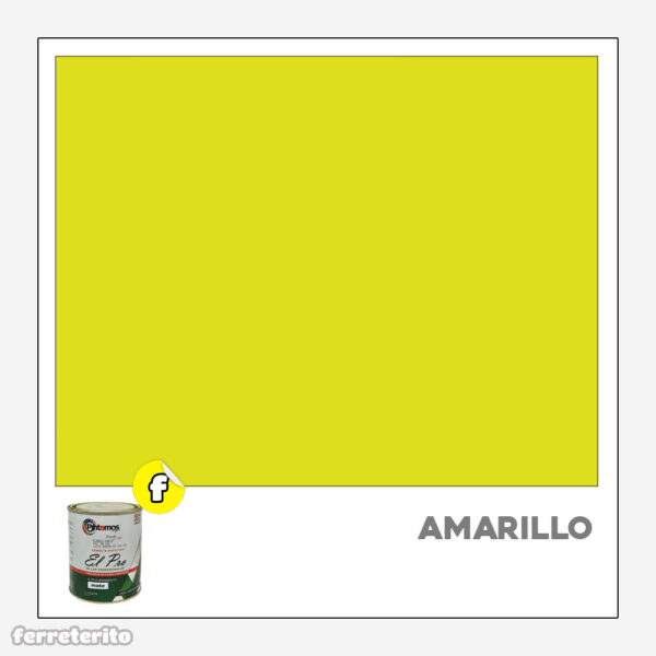 Pintura Esmalte Sintetico 1/4GL Amarillo PINTEMOS MEJOR