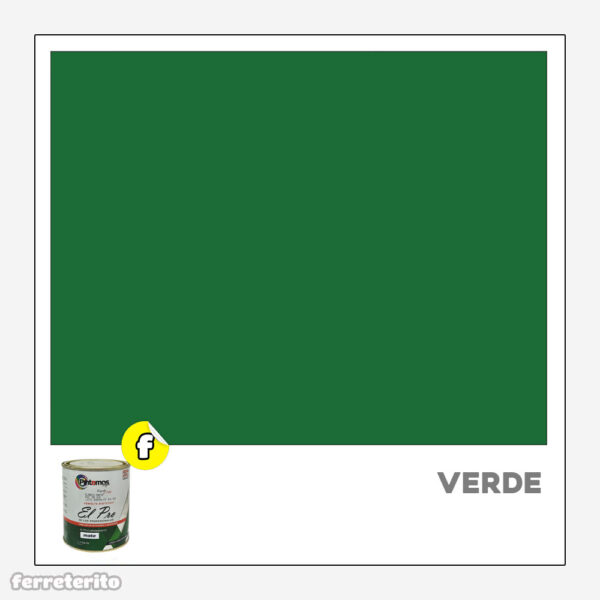 Pintura Esmalte Sintetico 1/4GL Verde Esmeralda PINTEMOS MEJOR