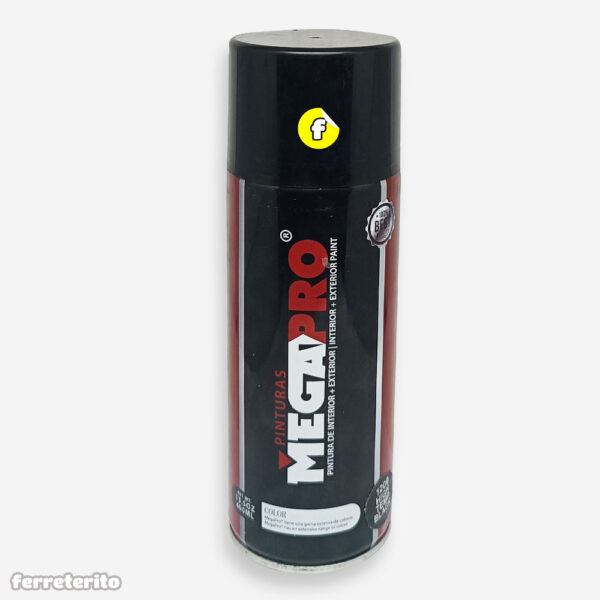 Pintura Spray ALTA TEMPERATURA Negro Brillante MEGAPRO