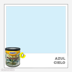 Pintura Caucho [1 Galon] AZUL CIELO Profesional Mate METROPAINT (Clase B)