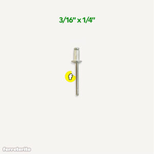 Remache 3/16″ x 1/4″ (8 Unidades)