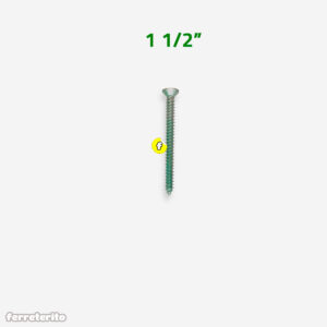 Tornillo Autorroscante Cabeza Plana Acero Inoxidable 10 x 1 1/2″