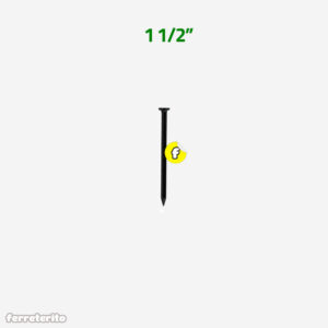 Clavo de Acero Liso PAVONADO 1 1/2" para Concreto