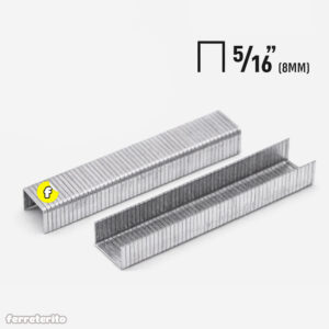 Grapa Tapiceria Corona Plana 5/16″ (8mm) STANDARD