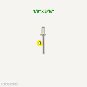 Remache 1/8″ x 3/16″ (8 Unidades)