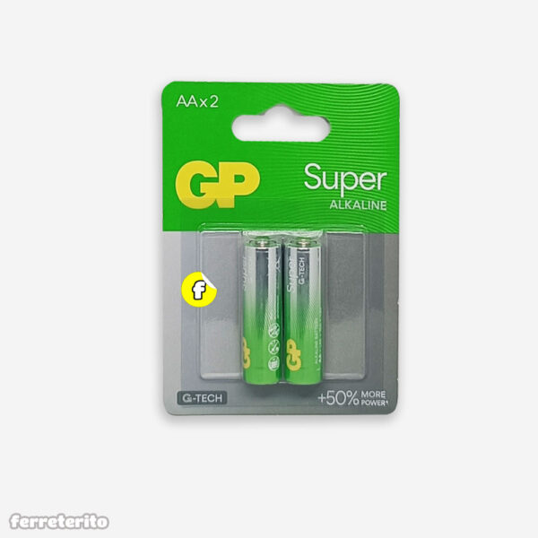 Pila Bateria AA 1.5V (2 Unidades) SUPER GP