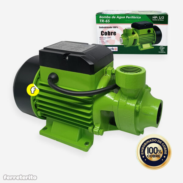 Bomba de Agua 1/2hp con Embobinado de Cobre CR-TURBO