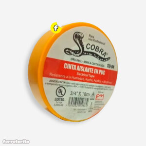 Teipe Cobra Amarillo Grande 18m COBRA