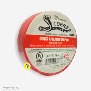Teipe Cobra Rojo Grande 18m COBRA
