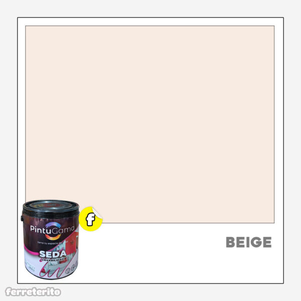 Pintura Caucho 1 Galon BEIGE Seda PINTUGAMA