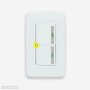 Interruptor Doble Clasica Blanco CRAUNOT