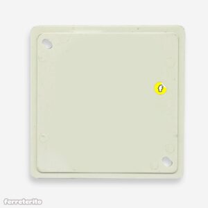 Tapa Ciega Cuadrada 4×4 Plastica Blanco para Cajetin
