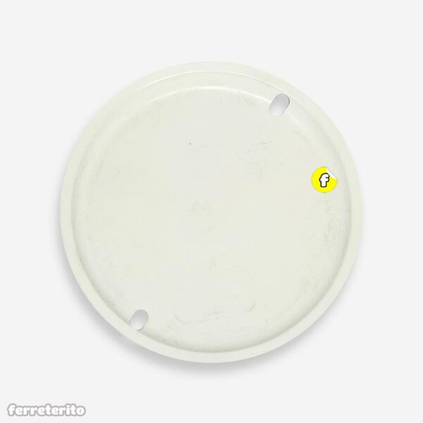Tapa Ciega Redonda Plastica Blanco para Cajetin Octogonal