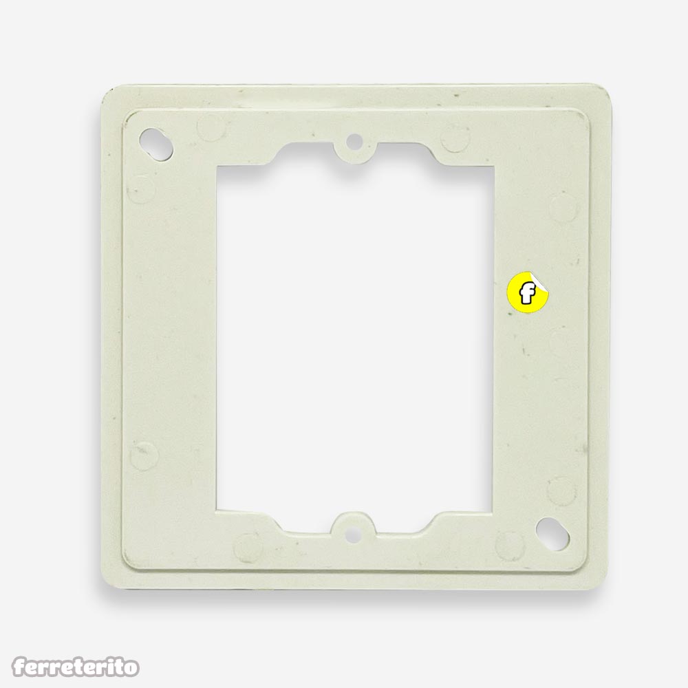 Tapa Marco Reductor de 4×4 a 4×2 Plastico Blanco para Cajetin