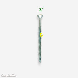 Tornillo Autorroscante Cabeza Plana Zincado 12 x 3″