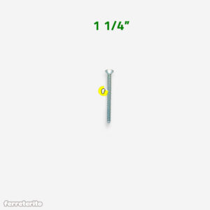 Tornillo Autorroscante Cabeza Plana Zincado 8 x 1 1/4″