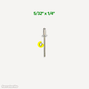 Remache 5/32" x 1/4" (5/32" x 8mm) (8 Unidades)