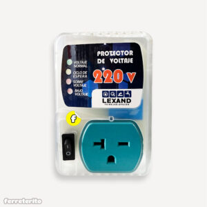 Protector de Voltaje 220V 20A Enchufable para Aires Acondicionados hasta 27mil BTU Refrigeradores Cocinas LEXAND (V010-220V)