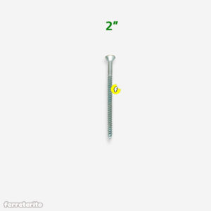 Tornillo Autorroscante Cabeza Plana Zincado 10 x 2″