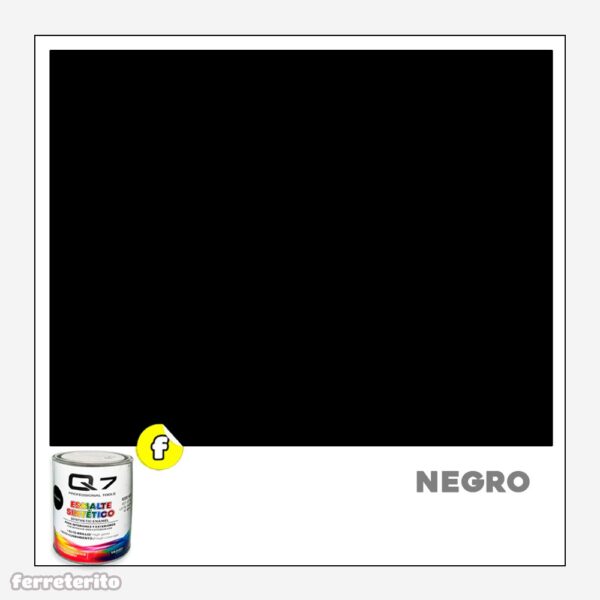 Pintura Esmalte 1/4GL Negro Q7