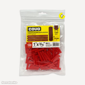 Paquede de Ramplug ROJO 3/16″ (100 Unidades) COVO (CV-RP-3-16-1)