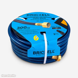 Rollo de Manguera de Jardin 1/2″ de 30.48m BRICKELL (BK-2328)