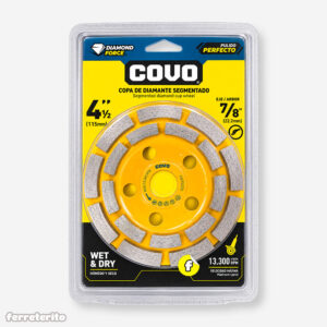 Disco Diamantado Tipo Copa para Pulir 4 1/2" COVO (CV-GD-2115)