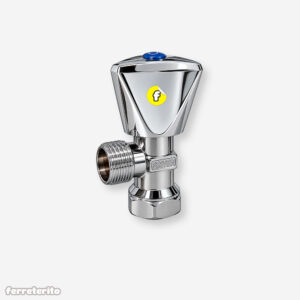 Llave de Arresto de 1/2″ para Fregaderos Lavamanos y Pocetas Metal GRIVEN (8A145-SQ-007)